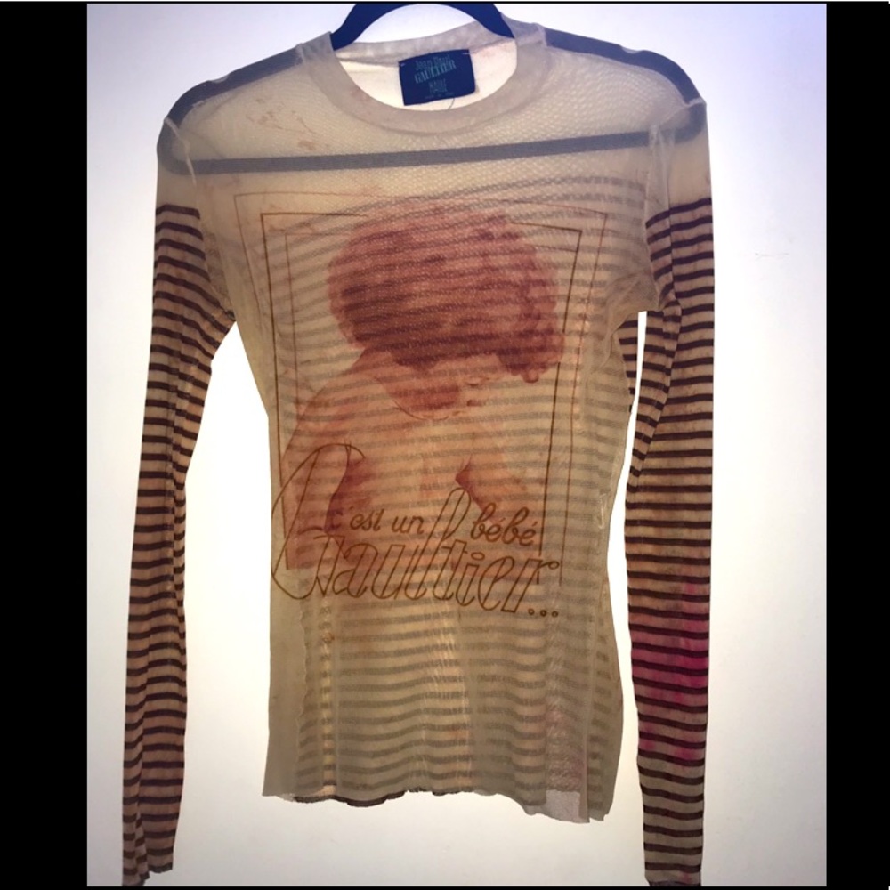 RARE Vintage Mesh Jean Paul Gaultier top UNISEX